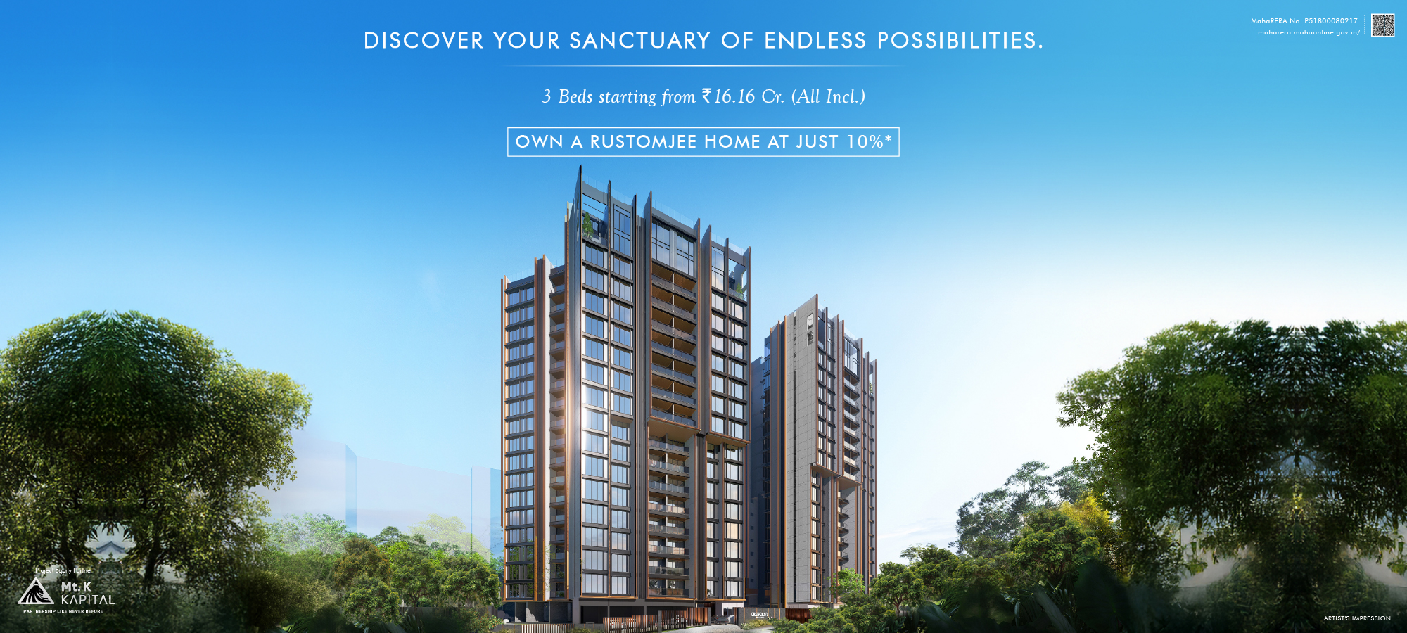 Rustomjee Crescent Residential Project Banner